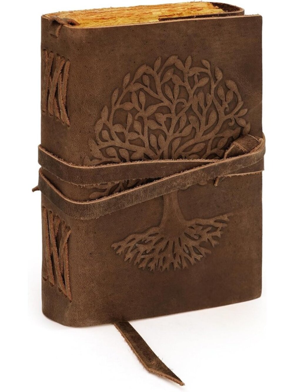 Handcrafted Leather Journal for Writing & Sketching, Travel Diary, Distressed